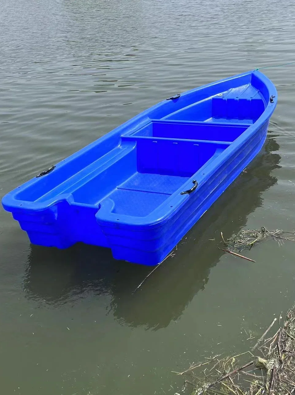 Plastic boat fishing boat thickened double-layer beef tendon fishing breeding  assault river cleaning boat motor o