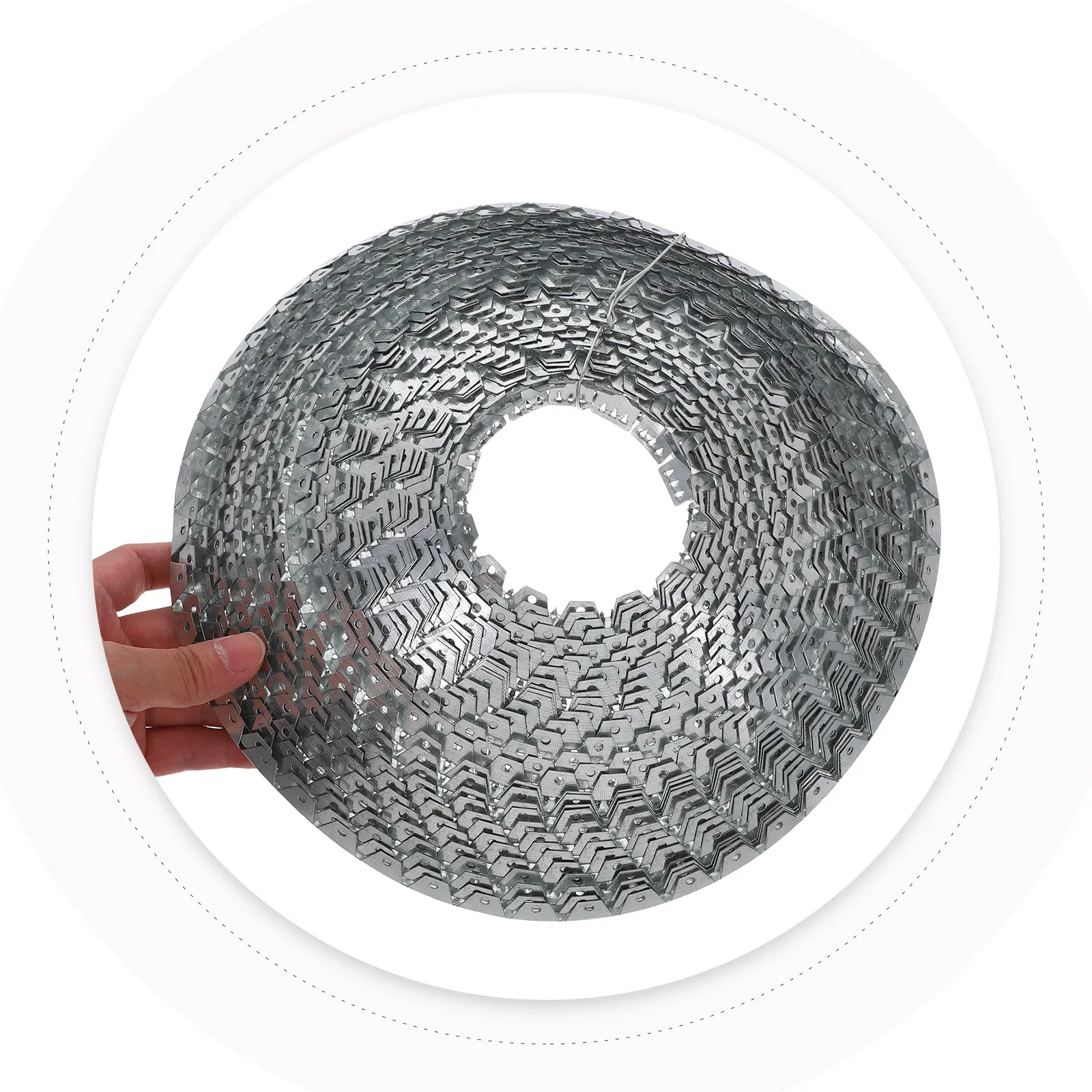 

1 Roll Metal Tack Strip Sofa Edge Banding 20 M Length Tooth Edge Trim Mattress Furniture Decorative Reinforcement