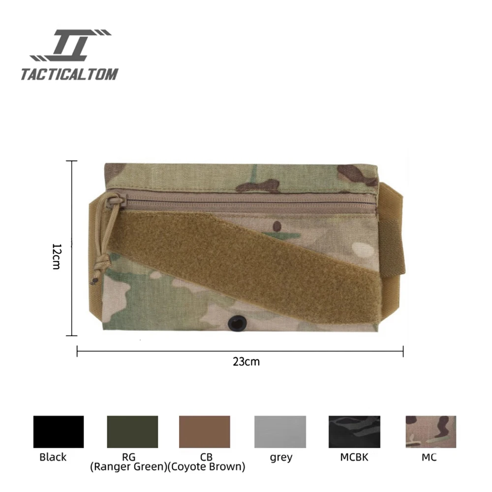 Tactical Tom vest chest hanging, front mounted with Velcro storage bag, multi-purpose small tool bag