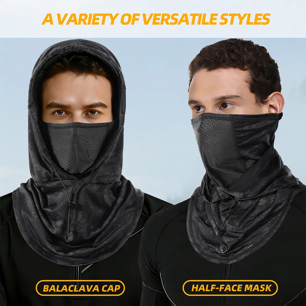 3-in-1 Kühlende Balaclava UV-Schutz Vollgesichtsmaske Kapuze Schnelltrocknende Sport-Kopfbedeckung für Outdoor-Aktivitäten wie Angeln, Radfahren, Wandern, Camping – Detail 7