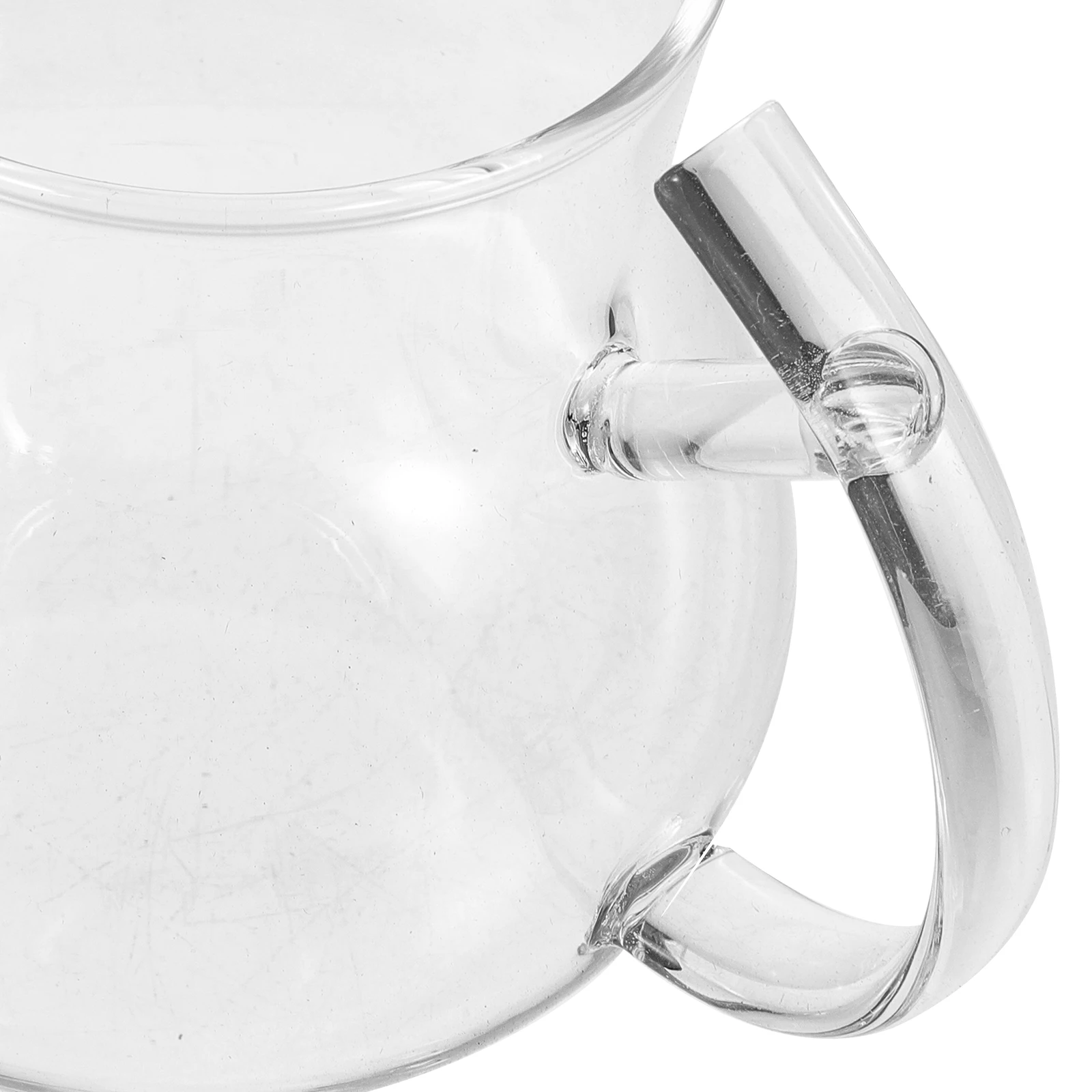 

Elegant Thickened Glass Fair Cup Glossy Finish Heat Resistant for Tea Coffee Drinks Easy Grip Handle Design Home Office