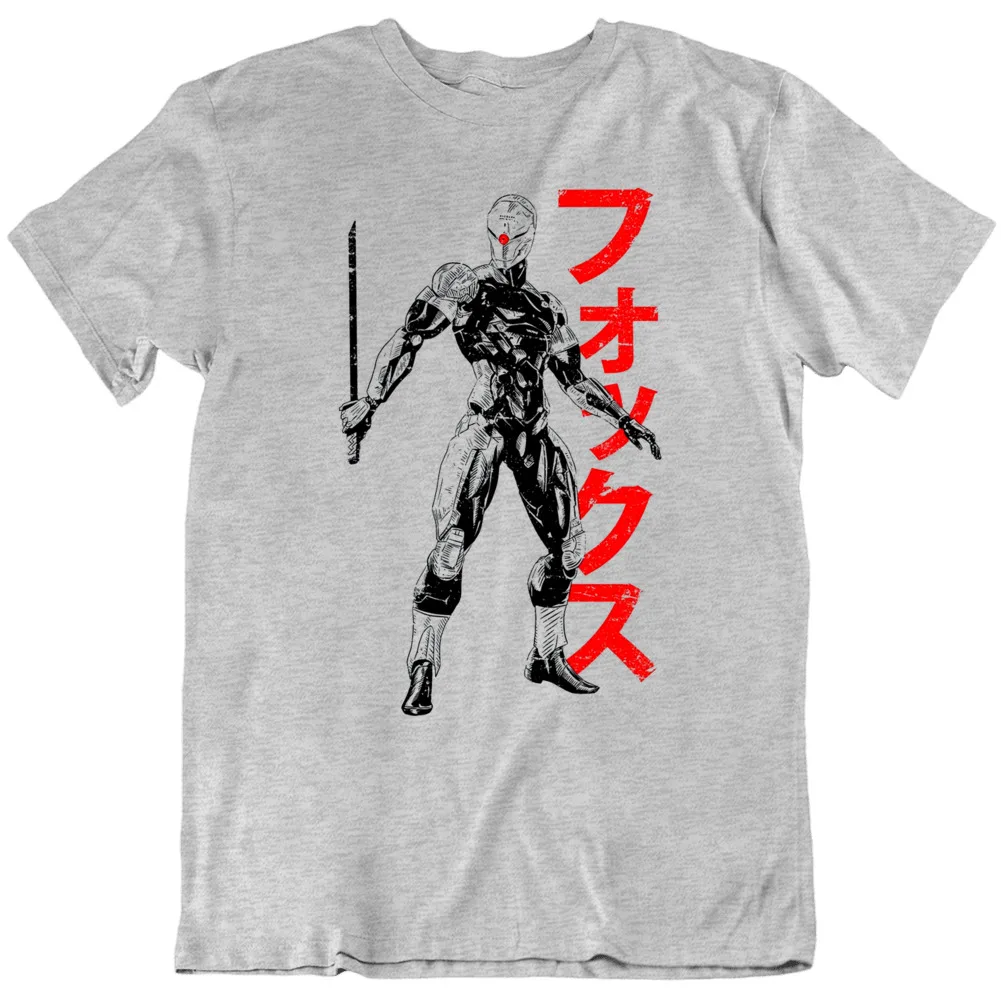 Solid Gray Fox Metal Gear Game Gaming Retro T Shirt New