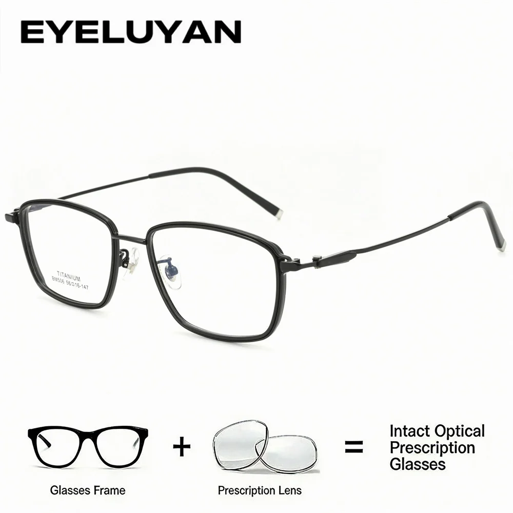 

Очки EYELUYAN 160 мм, большие, сверхлегкие, из ацетата и титана, с антибликовым покрытием, для коррекции близорукости, прогрессивные, для чтения