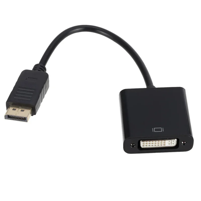 1080P HD DP to DVI Adapter DisplayPort Display Port to DVI Cable Adapter Converter Male to Female for Monitor ProjectorDisplays