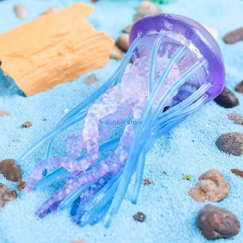 medusas calamar juguete Simulada Vida Animales Realista Jelly Toy Océano Animales Figuras