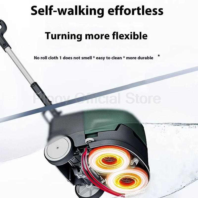 150W Industrial Floor Scrubber Mop 260RPM For Commercial Workshop Auto Cleaning Tile Wood Floor Multi Surface Home Appliance