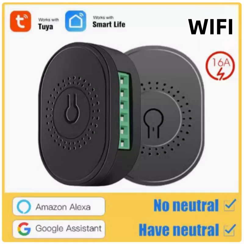 مفتاح تشغيل/إيقاف Tuya WiFi ، تحكم ذكي مزدوج ، مؤقت بلوتوث ، سلك صفر مباشر ، RF4333