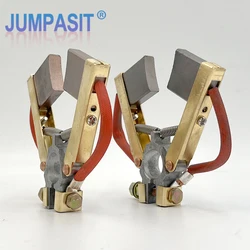 Jumpasit 45A 8x22 Carbon Brush Holder Aluminum Head Herringbone Holders with Thick Conductive Wire Assembly 16mm Shaft J204 J164