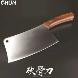 Big Bone Knives Chopping Knife 835g Stainless Steel Cleaver 5mm Blade Chopping Kitchen Knives Cutting Pork Bone 4Cr14mov Cutlery