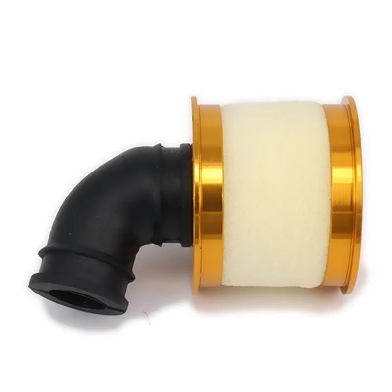 4X Air Filter Sponge Open Alloy Aluminum 04104 For 1/10 RC Hobby Model Nitro Car,Gold