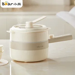 Mini Electric Cooker 800ml Stainless Steel Portable Rice Cooker Insulation Electric Hot Pot Multifunctional Kitchen Appliance