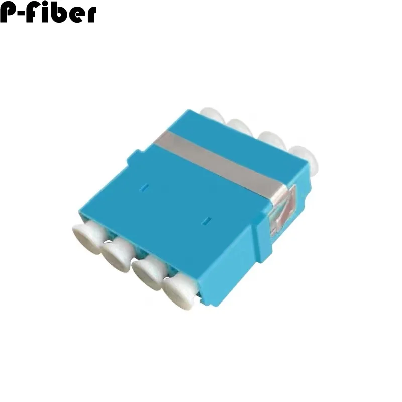 adattatore per fibra ottica 10 pz LC quadruplo orecchio meno flangia accoppiatore 4 porte Quad SM LC/APC OM1 OM2 OM3 OM4 fconnector