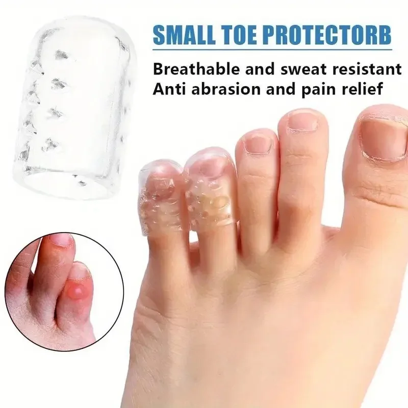 New Little Toe Protective Cover Breathable Silicone Toe Protection Separated Toes Anti-wear Joint Softening Calluses Corns Yoga