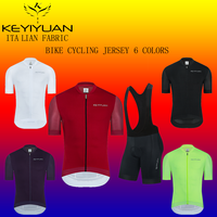 KEYIYUAN 2023 Cycling Jersey Bike Wear Clothes Quick-Dry Bib Gel Sets Clothing Ropa Ciclismo Uniformes Maillot Sport Wear