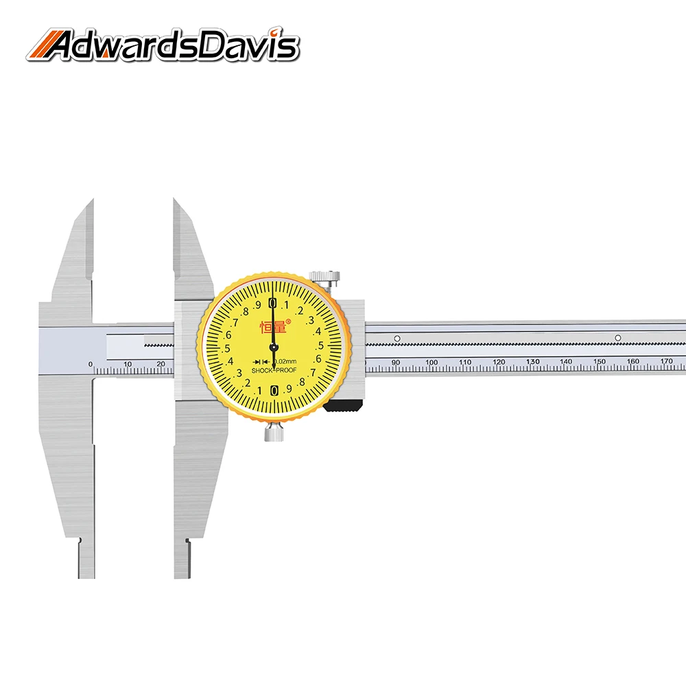 0-300mm Arc-Shaped Inner Measuring Surface Caliper Precision Inner Hole Groove Measuring Tool 0.02mm Pointer With Watch Caliper