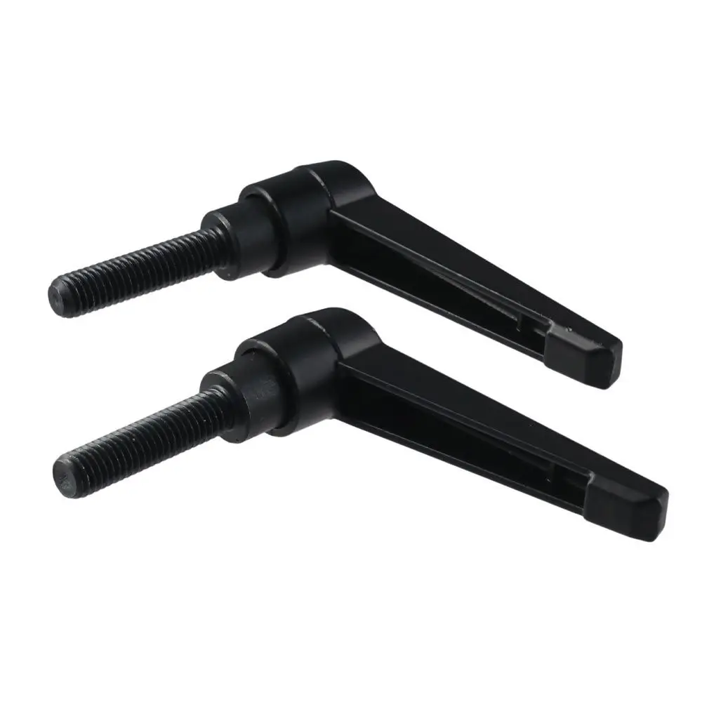 2pcs M8*32 M8 X 32mm Thread Handle Black Alloy Steel Push Button Ratchet Adjustable Adjustable Clamping Lever Lathe Machine