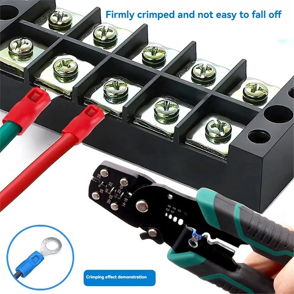 2026 New 250Pcs Insulated Wire Connectors Crimp Terminal Kit O-Type Wire Lug PVC Round Ring Cold- Pre-Insulated Terminal