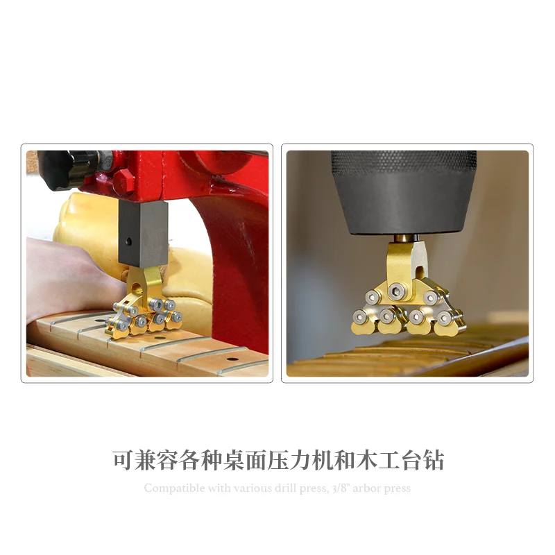 

Adaptive Variable Arc Guitar Pinwheel Mounting Indenter Folk Acoustic-Electric Guitar Classical Repair Tool