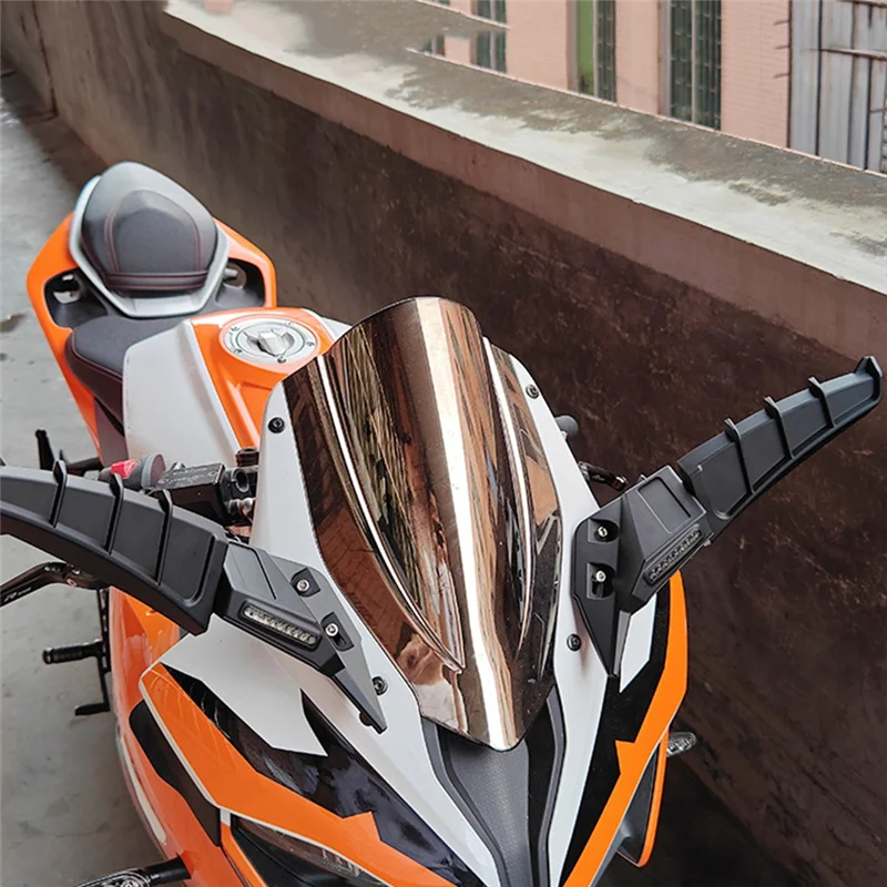 

ATV Motorcycle Wing Rearview Mirror Adjustable Rotating Side Mirror For 250 600 250Sr 450Sr Accessories