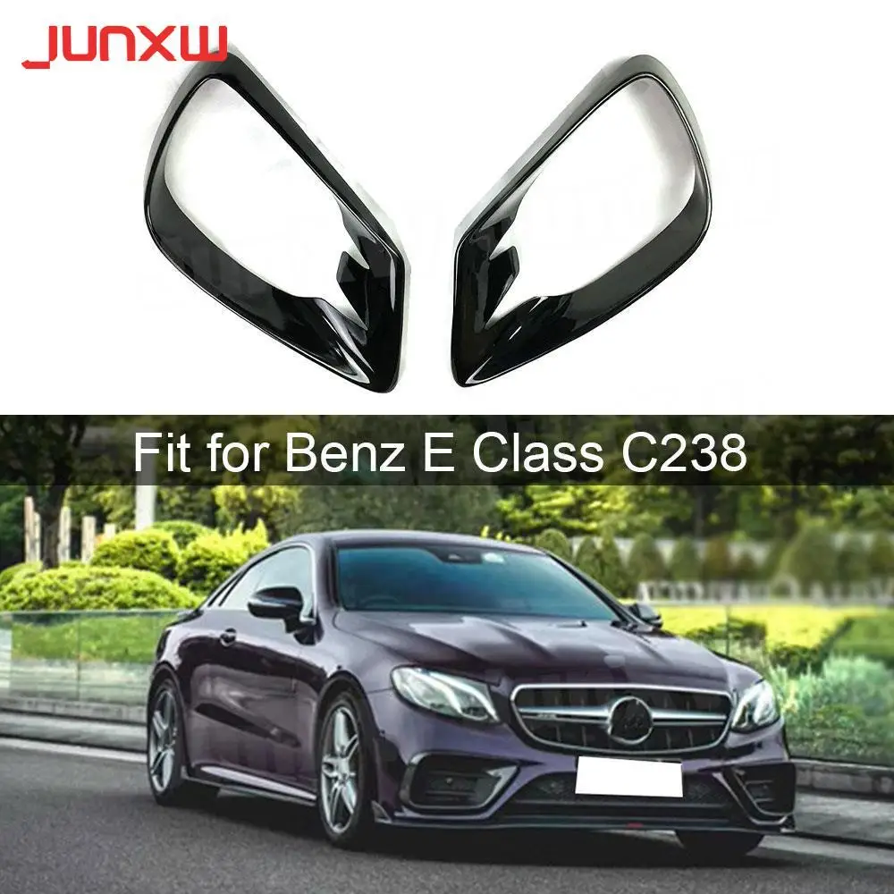 

For Sport Coupe 2017-2019 Carbon Fiber Front Bumper Foglamp Air Vent Trim Frame Mesh Cover for Mercedes Benz E Class C238