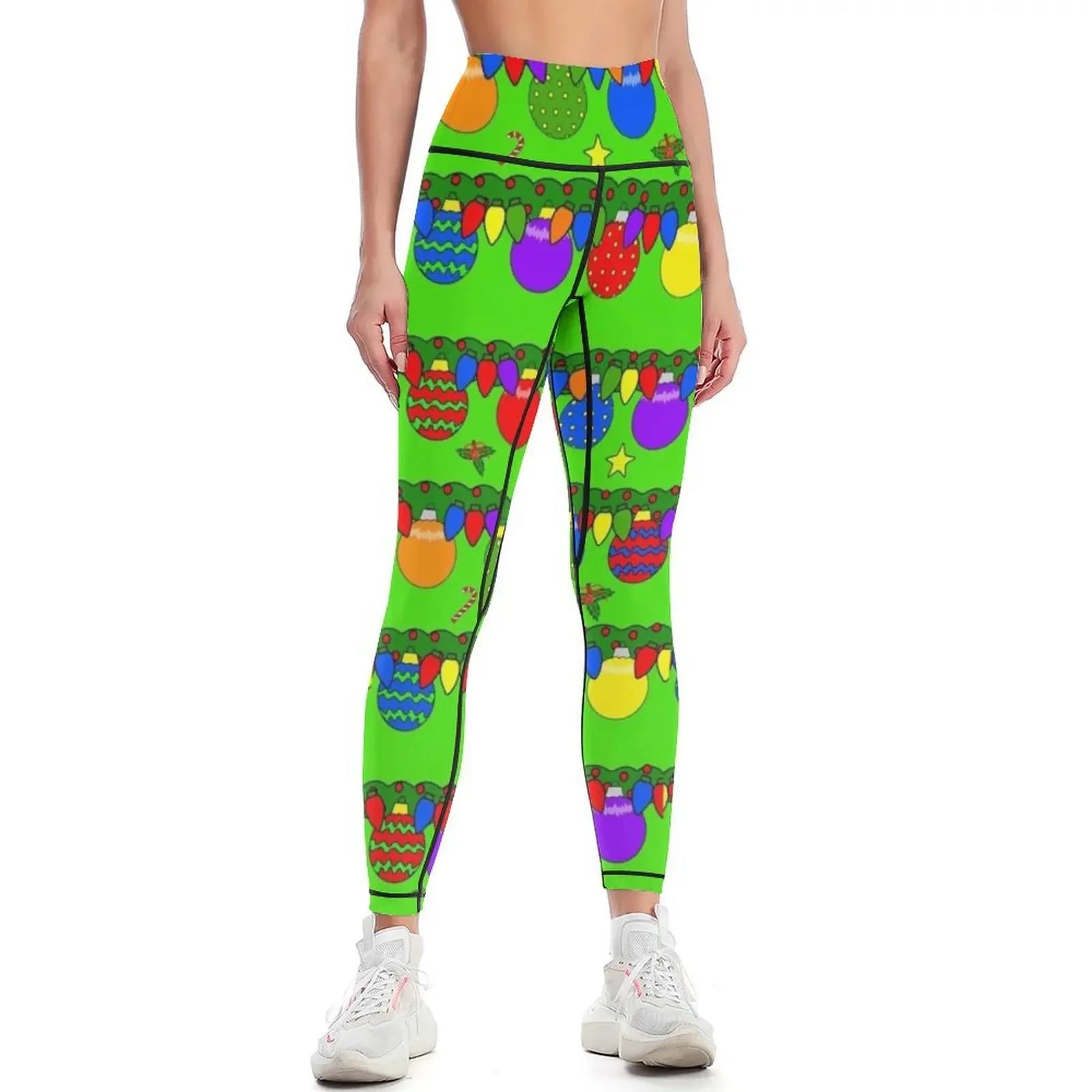 

Holiday Ornaments Leggings exercise clothing for sportswear gym Clothing fitness Women's fitness Womens Leggings