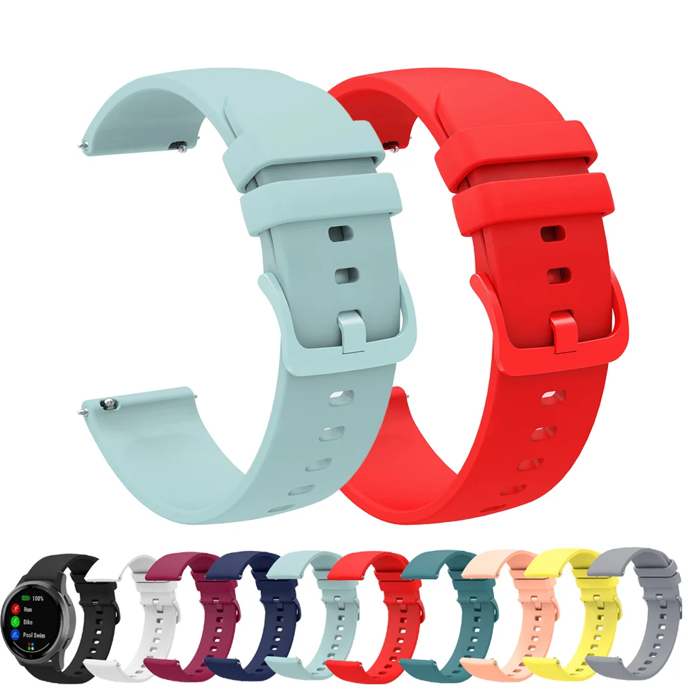 Bracelet à boucle en Silicone pour Amazfit Bip 6 5 Bracelet de Sport Correa Amazfit Bip6 Bip5 Unity Smart 22MM Bracelet de montre accessoires
