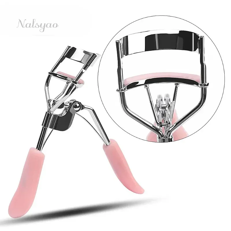 CNKESS Pro Eyelash Curler 1Pc Natural Cute Handle Lash Curl Women Beauty Makeup Eye Curler Random Color