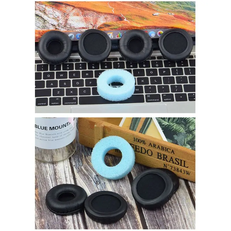 แผ่นรองหูฟังโฟมนุ่ม 1 คู่ฝาครอบหูฟังแบบกลมสำหรับ TELEX AIRMAN 750