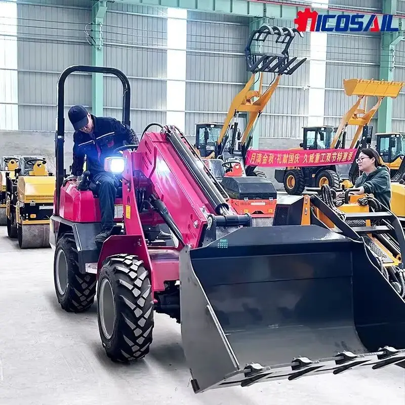 Best-Selling Telescopic Diesel Loader Landward Compact Wheel Loader With EPA Certification Articulated Mini Loader