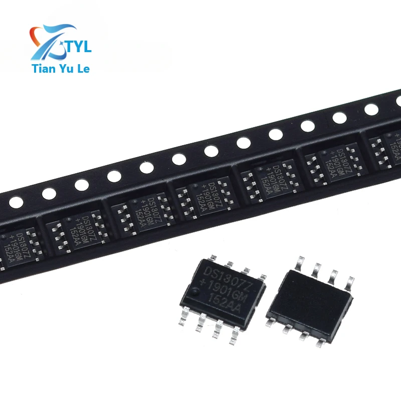 10PCS DS1307 DS1307Z SOP-8 RTC SERIAL 512K I2C Real-Time Clock IC