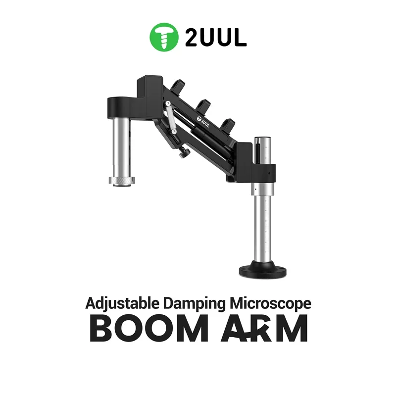 2UUL MS71 Adjustable Damping Microscope Boom Arm Adjustable 360° Rotating Space-Saving Compatible with 99% Microscopes