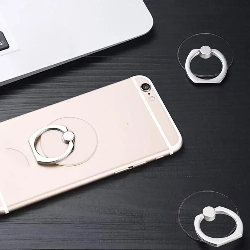 Transparenter Handy-Ringhalter mit Ständer 360° ° Grad drehbarer, transparenter Fingergriff, Ständer, kompatible Handys oder Handyhülle – Detail 23