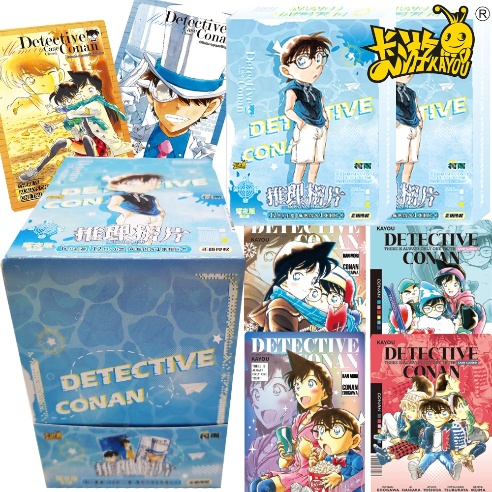 

KAYOU Genuine Detective Conan Collection Cards Photo Series Theme Reasoning Anime Retro Creative Peripheral Cards Children Gifts