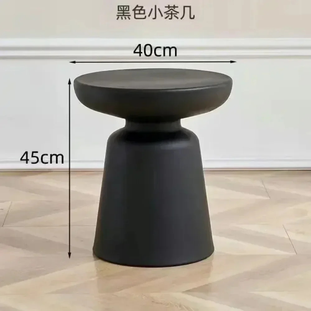 Scandinavian Sofa Small Coffee Table Modern Simple Living Room Plastic Creative Round Edge A Few Corner Designer Tables