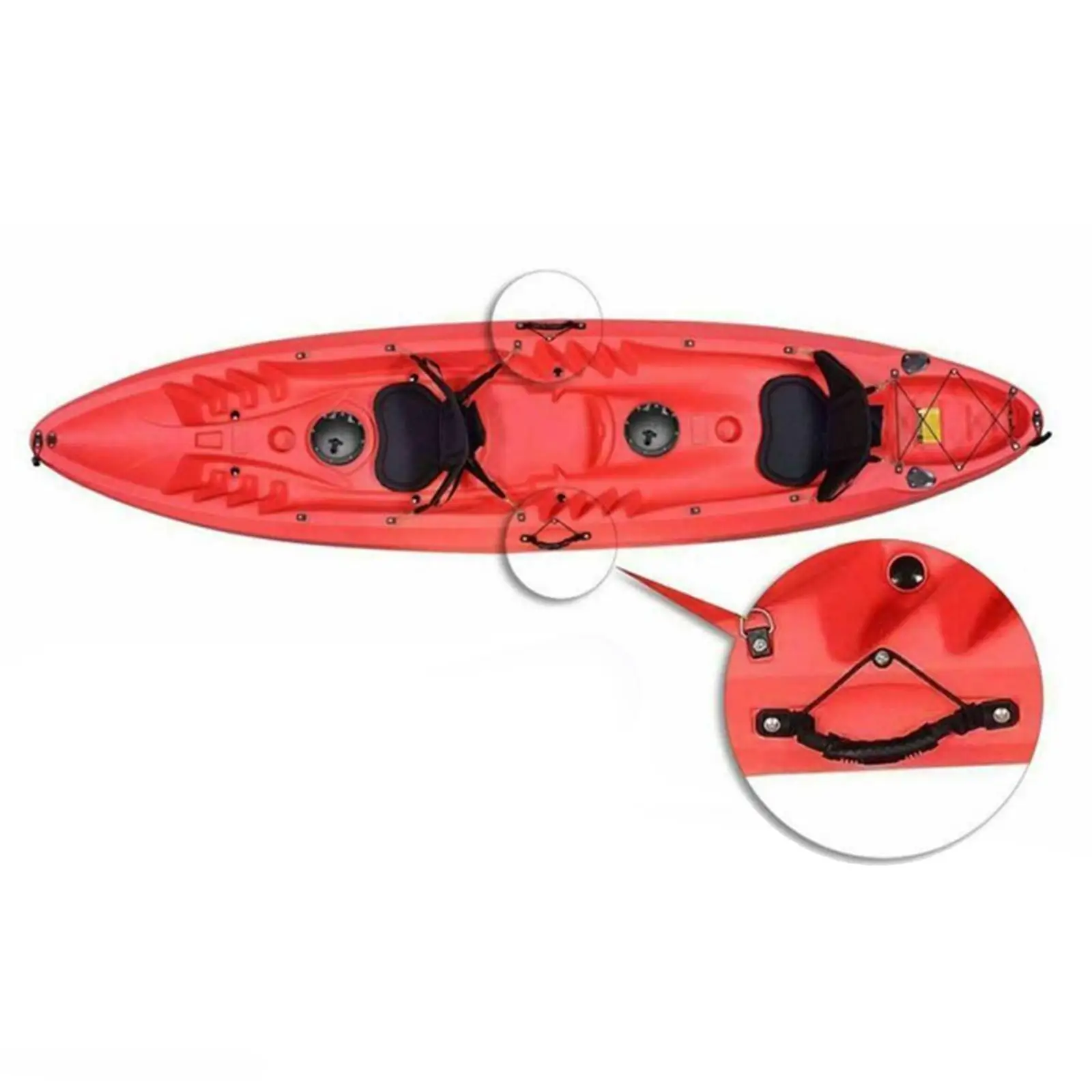

1 Pair Plastic Replacement Boat Handle Carrying Material Kayak