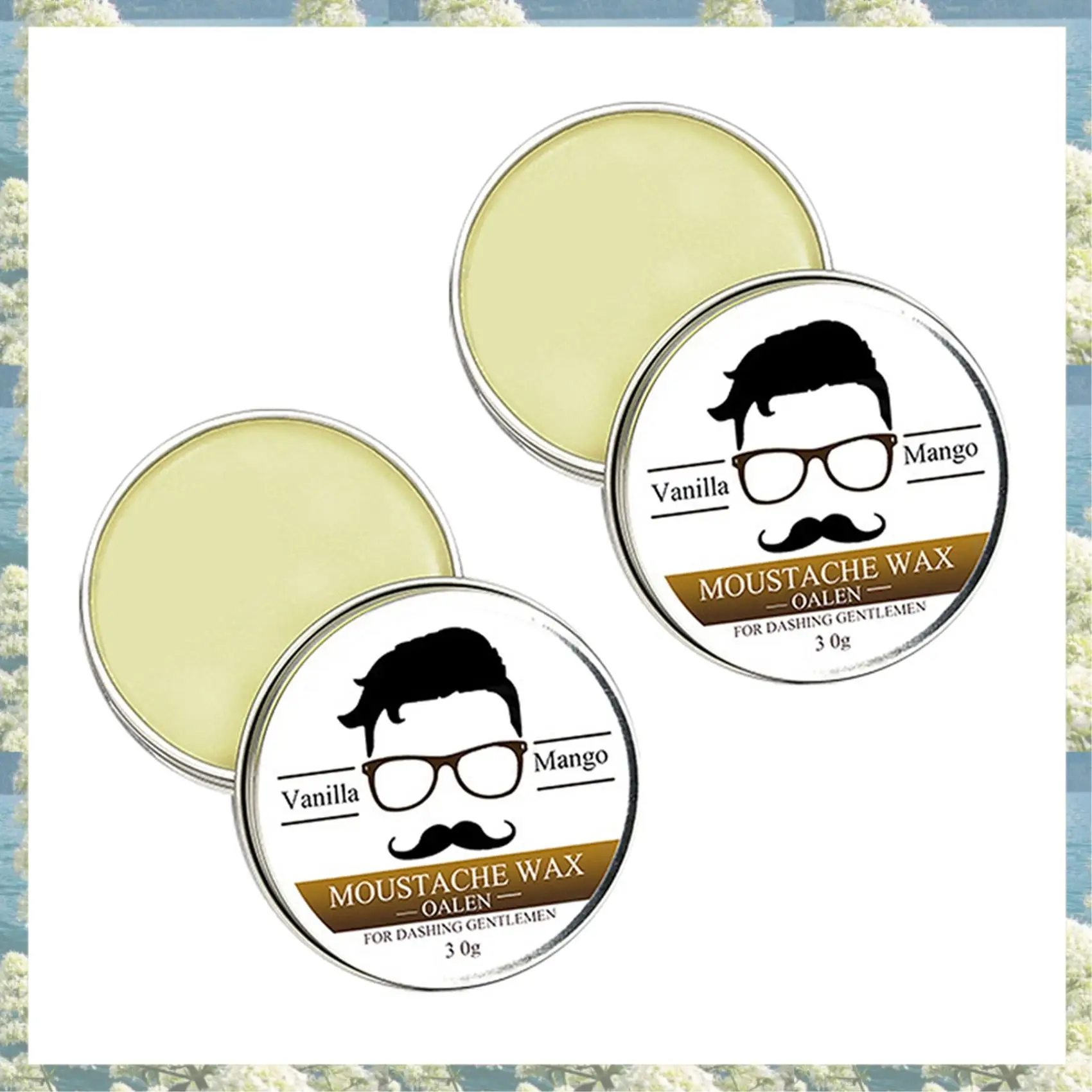 X17A 2025 NEW-2X Lanthome Male Beard Wax Attractive Mustache Moustache Nourishing Beard Care Improve Messy Sparseness Cream 30G