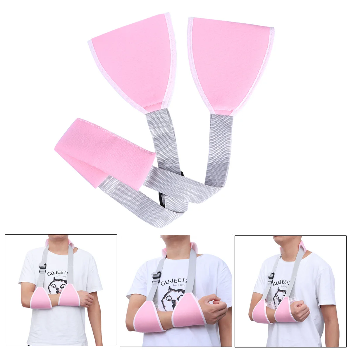 

Arm Fixing Strap Shoulder Immobilizer Sling Breathable Health Care Arm Sling Mesh Fabric Adjustable Length Thickened Pad