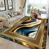 Luxury Carpets for Living Room Marble Decoration Abstract Carpet Parlour Sofa Area Floor Mat Bedroom Decor Large Rug Washable