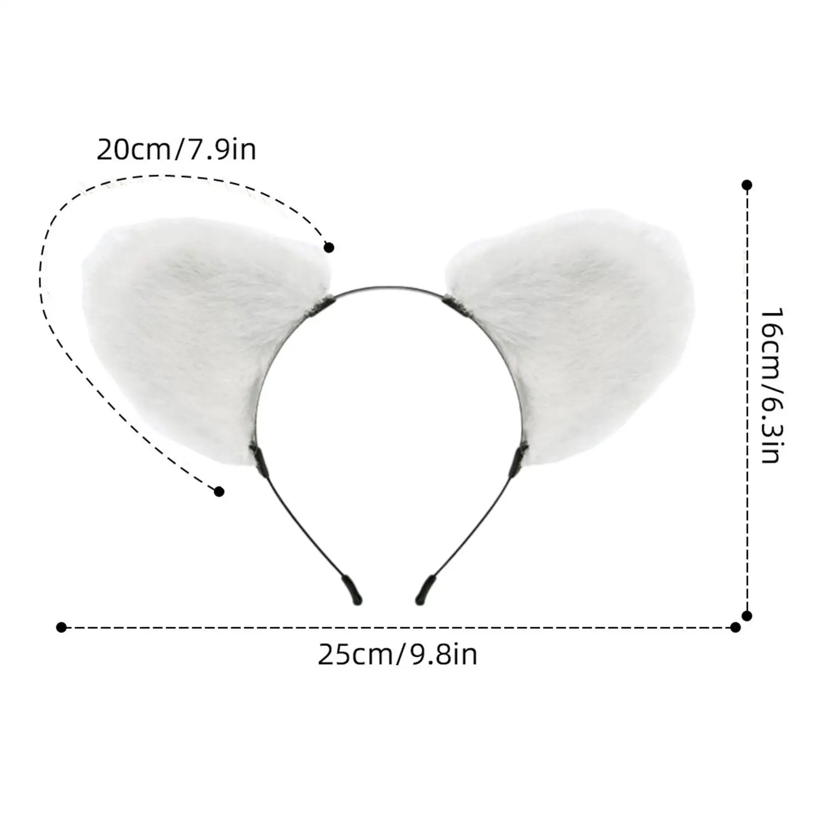 푹신한 귀 머리띠 코스프레 헤어 밴드 어린이를위한 재미있는 성인 동물 머리띠
