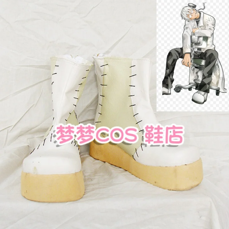 Botas de Cosplay de Franken Stein, botas de cuero sintético cosidas a mano, zapatos para juegos de rol de Anime Soul Eater, botas que se pueden hacer a medida