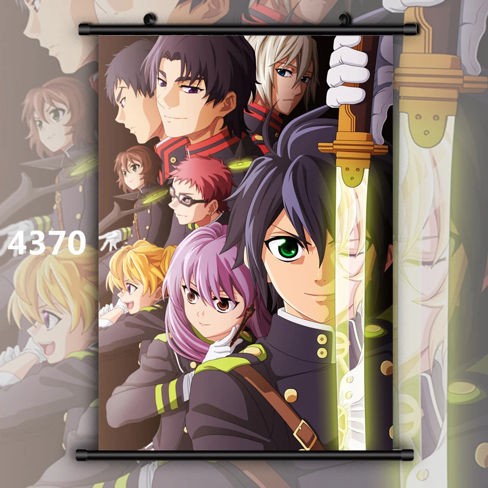 Canvas Painting Seraph of The End Mikaela Hyakuya X Yuichiro Hyakuya Anime Wall Art Kids Bedroom Decor Picture Wall Decor Poster