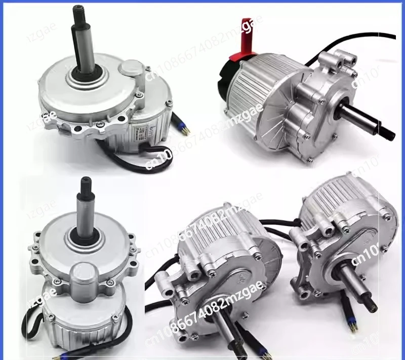 24V MY1016Z Brushless Motor with Electromagnetic Brake and Handbrake, High Torque DC Motor for Electric Vehicles