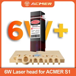 ACMER S1 6W Laser Head For Laser Engraving Machine Upgrade Laser Output Power 6W Laser Module Set Suitable For S1 User Upgrade