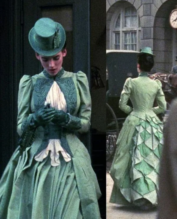 mina harker green dress Orthena Pinafore Dress – Villeine main image 0