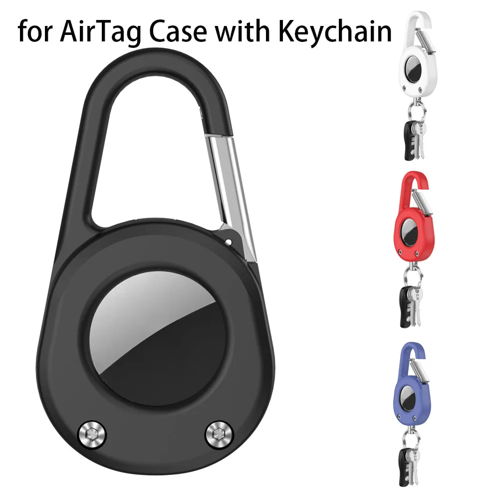 

Чехол для AirTag с брелком Прочный противоударный держатель Airtag Открытый GPS-трекер Надежный держатель для ключей Рюкзак