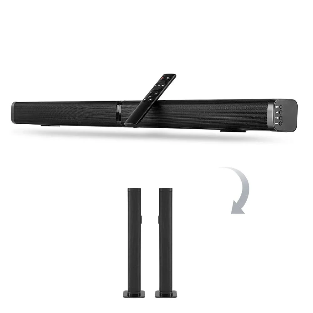 SoundSamtronic 2 In 1 Separable Soundbar For TV Sound Bar, 50W Wired & Wireless Soundbar, ARC/Optical/AUX Connection