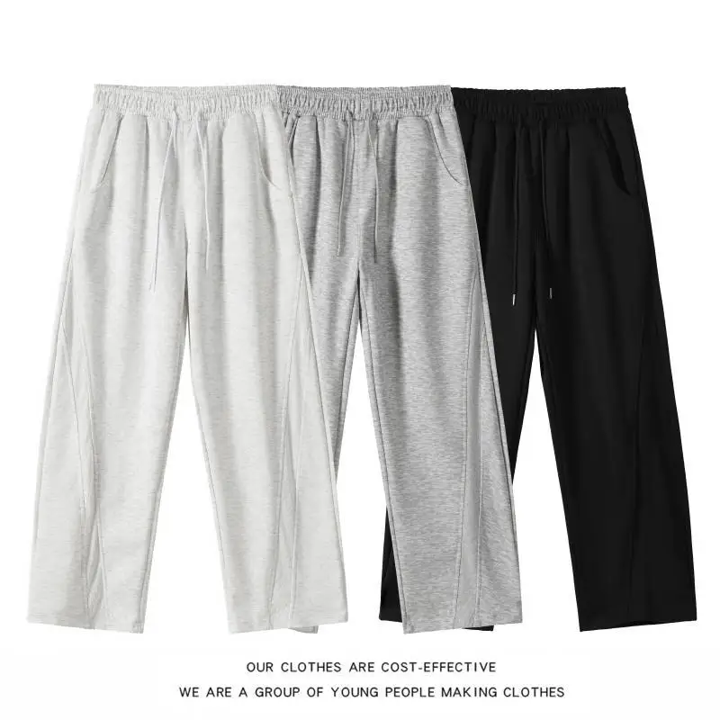 

Мужские спортивные брюки American Sle Heavyweight Color Knife, простые, свободные, прямые, повседневные, длинные