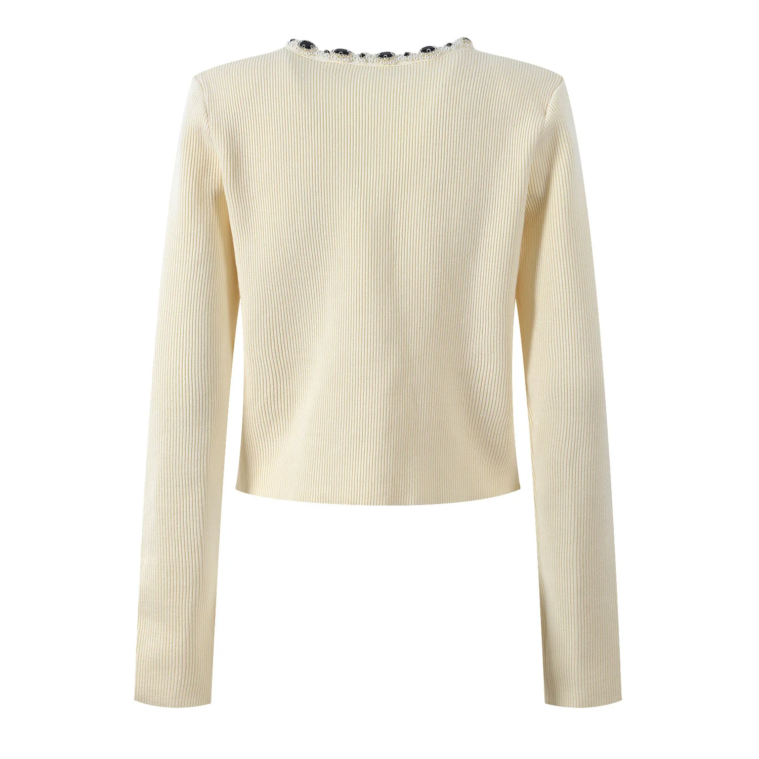 CHUJIE Women's Dress Set 2025 Spring/Summer New French Style Elegant Diamond Button Slimming Round Neck Top+fishtail Skirt Set