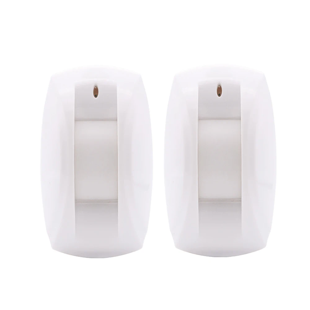 

2pcs 433MHz Indoor Curtain Wireless Infrared Motion Sensor Anti-white Light With Alarm Output NO/NC