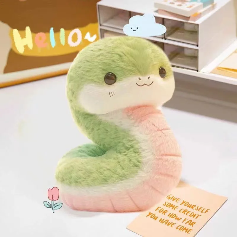 25CM Kawaii Snake Baby Plush Doll Valentine\'s Day Gift Cute Little Snake Animal Series Toy for Girlfriend